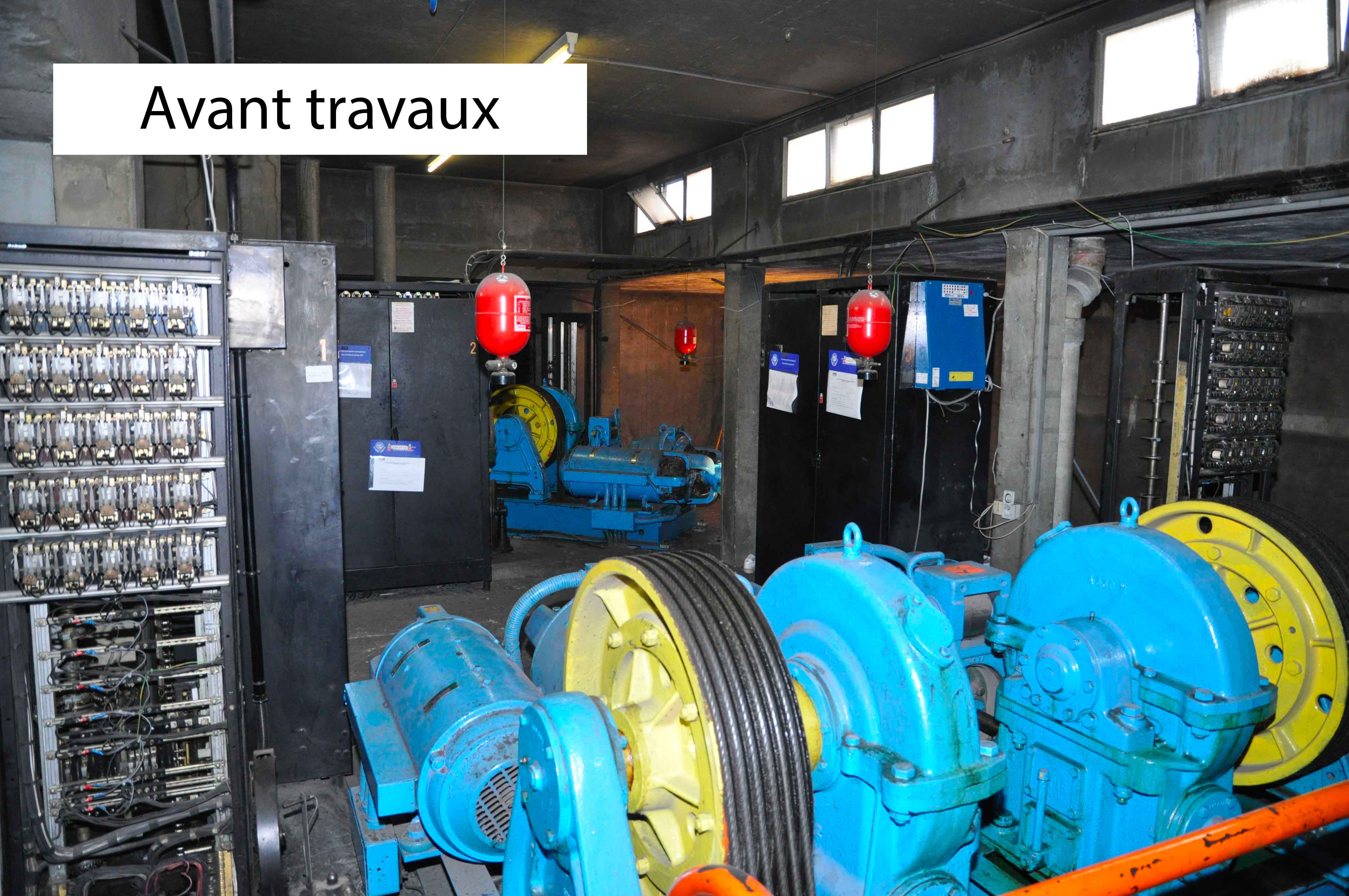 Avant modernisation ascenseur OTIS ACAF